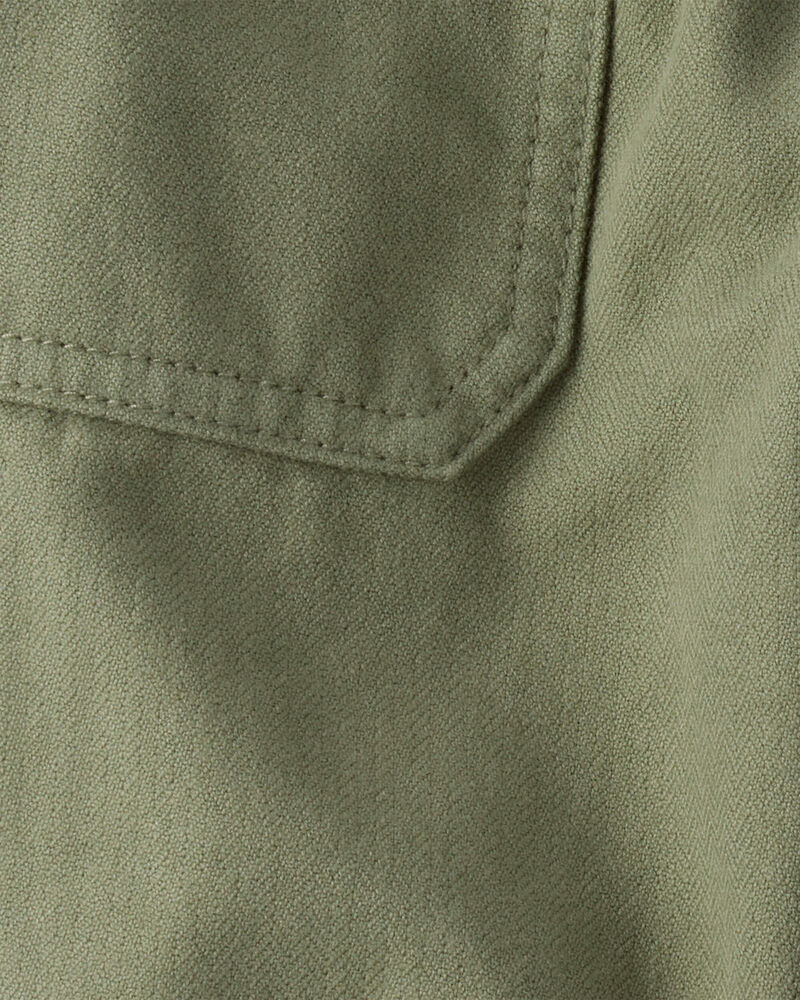 Baby Boy  Herringbone Woven Pull-On Jogger - Green, image 3 of 4 slides