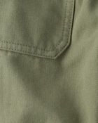 Baby Boy  Herringbone Woven Pull-On Jogger - Green, image 3 of 4 slides