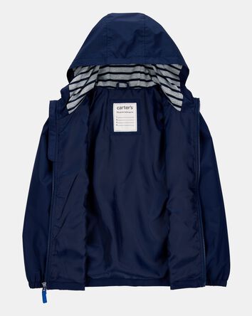 Boys Solid Windbreaker Jacket - Navy, 