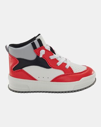 Toddler High-Top Sneakers - Red/White, 