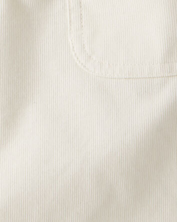 Girls Corduroy Skirt - Cream, 