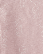 Toddler 2-Piece Seahorse-Print Set Made with Organic Cotton, image 4 of 4 slides