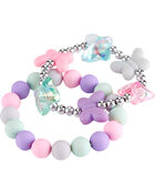 3-Piece Butterfly Necklace & Bracelets Set, image 2 of 3 slides