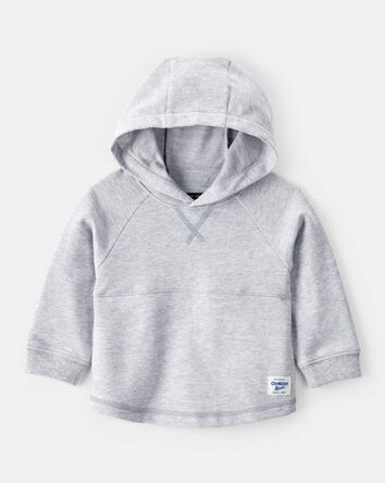 Baby Boy Long-Sleeve Hoodie - Grey, 