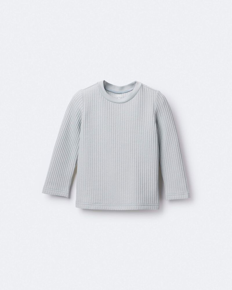 Toddler Long-Sleeve Relaxed Tee - Light Blue, image 2 of 6 slides