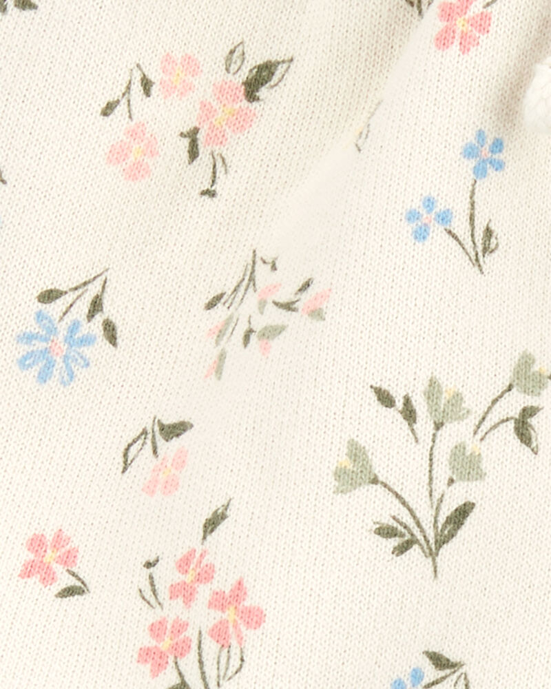 Baby 4-Piece French Terry Mix-and-Match Outfit Set - Pink/Ivory, image 11 of 11 slides