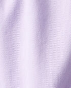 Baby Girl 2-Piece Purple Pullover Sweatshirt & Cotton Cargo Joggers Set - Purple, image 8 of 8 slides