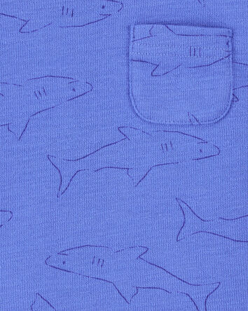 Baby Shark Pocket Tee - Blue, 