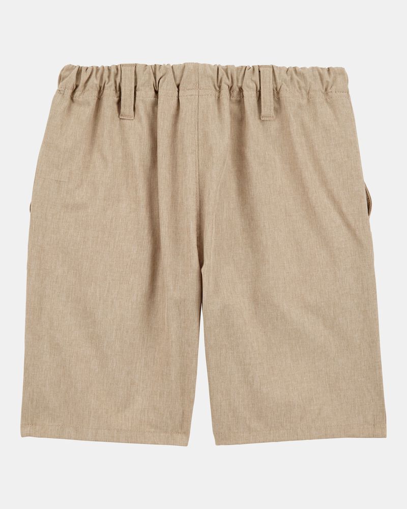 Kid 3-Pack Active Pull-On Uniform Shorts - Khaki, image 3 of 4 slides