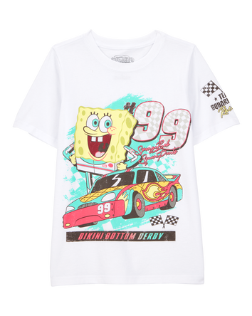 Boys SpongeBob Graphic Tee - White, 