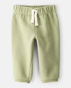 Baby Boy 2-Piece DayDream Fleece Pullover Sweatshirt & Pull-On Pants Set - Ivory/Green, image 5 of 7 slides