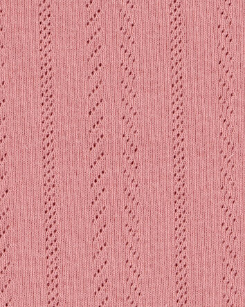 Kid Pointelle Baby Tee - Pink, 