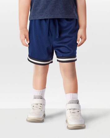 Toddler Fan-Favorite Basketball Mesh Short - Navy, 