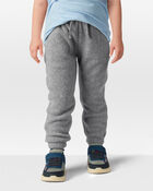 Toddler Boy Fleece Joggers - Grey, image 3 of 6 slides