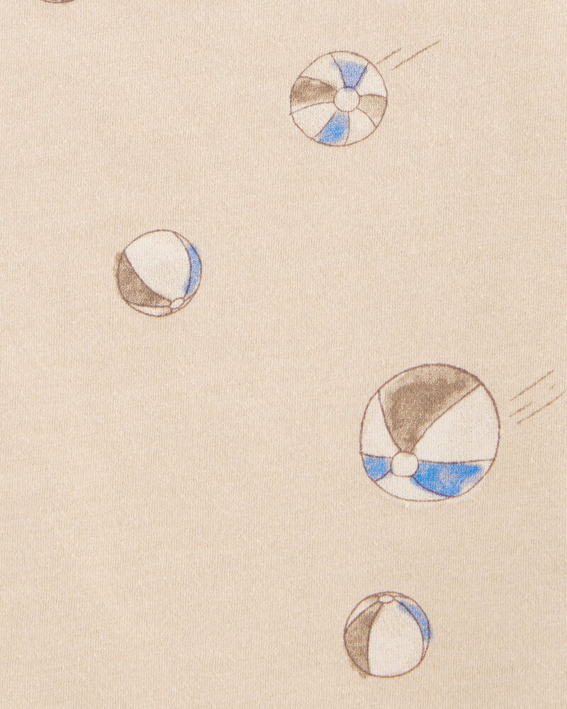 Toddler Boy Beach Ball Graphic Tank - Tan, image 2 of 3 slides