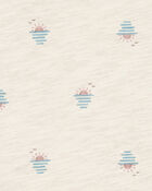 Baby Boy 2-Piece Sunset Tee & Shortall Set - Brown, image 4 of 6 slides