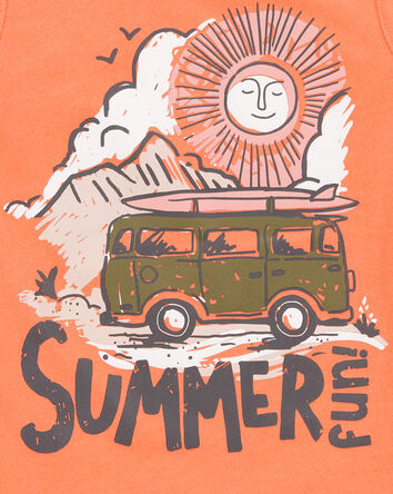 Baby Boy Summer Graphic Tank - Orange, 