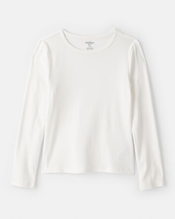 Girls Long-Sleeve 2-Piece Top Set - Pink/White, 