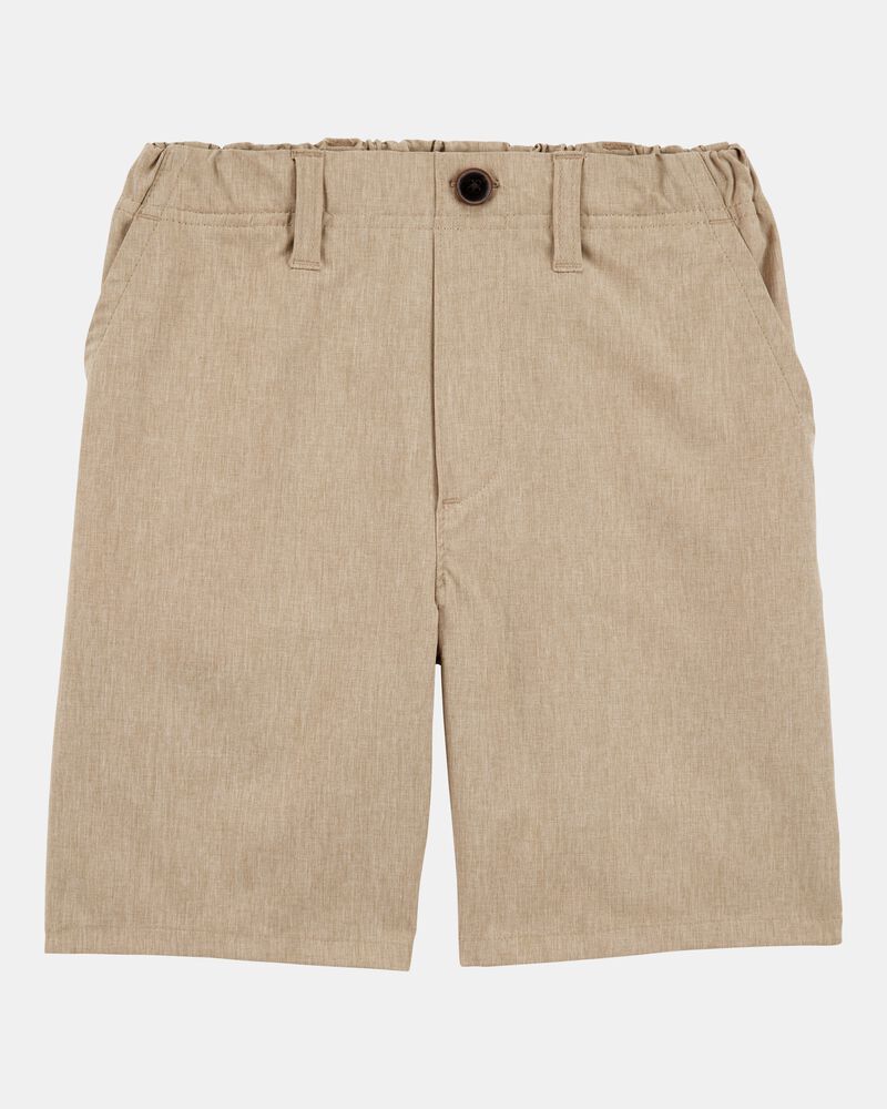 Kid 3-Pack Active Pull-On Uniform Shorts - Khaki, image 2 of 4 slides
