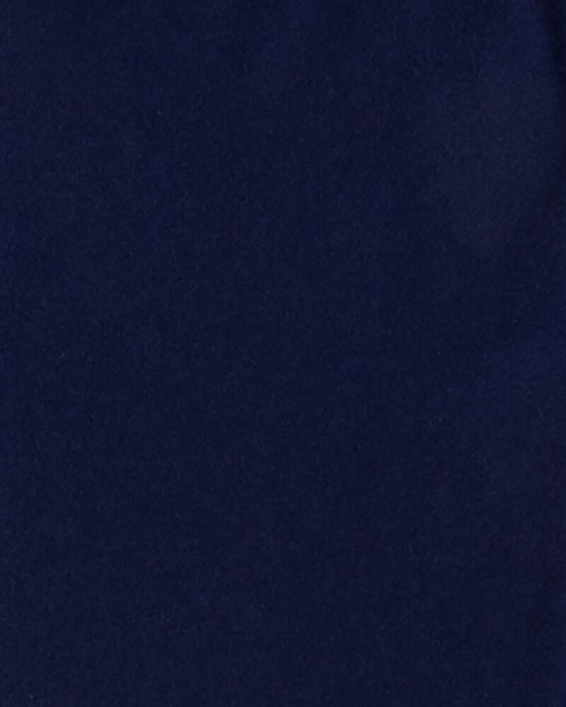 Girls Cotton Stretch Leggings - Navy, image 3 of 5 slides