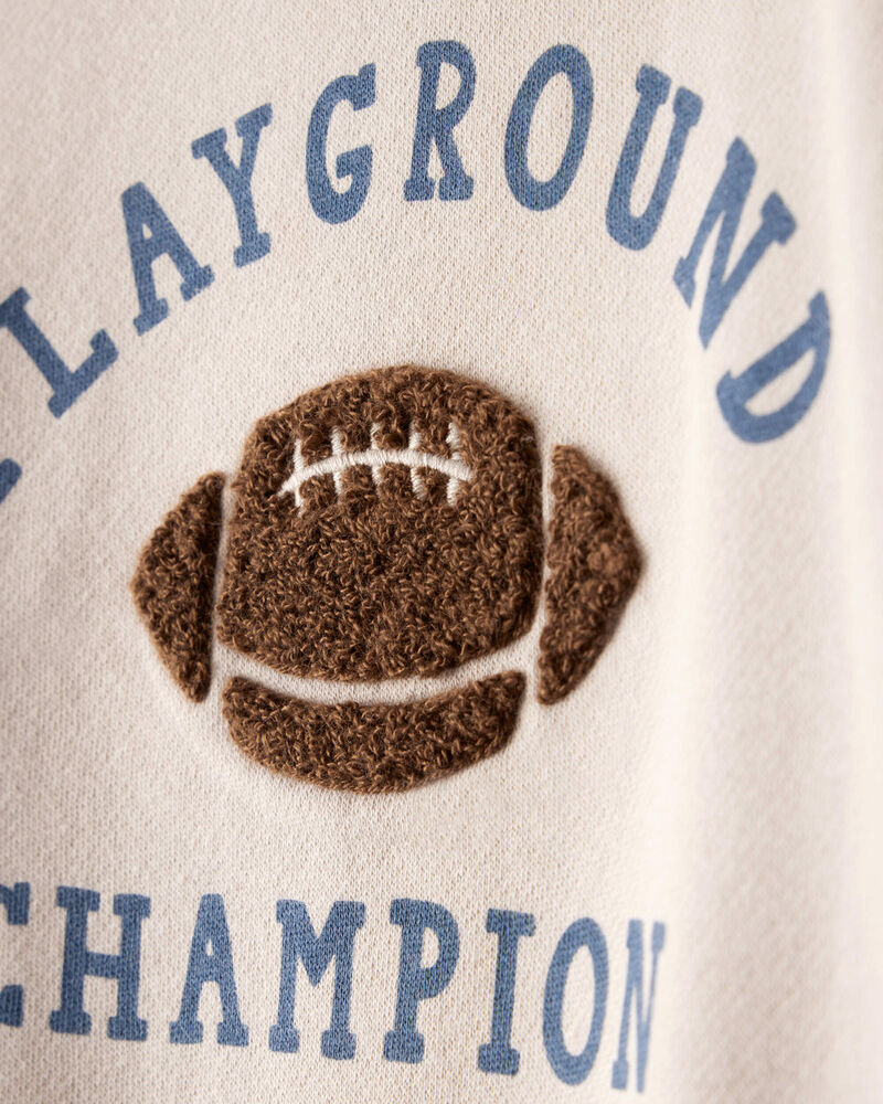 Toddler Boy DayDream Fleece Football Long-Sleeve Tee & Pant Set, image 2 of 7 slides