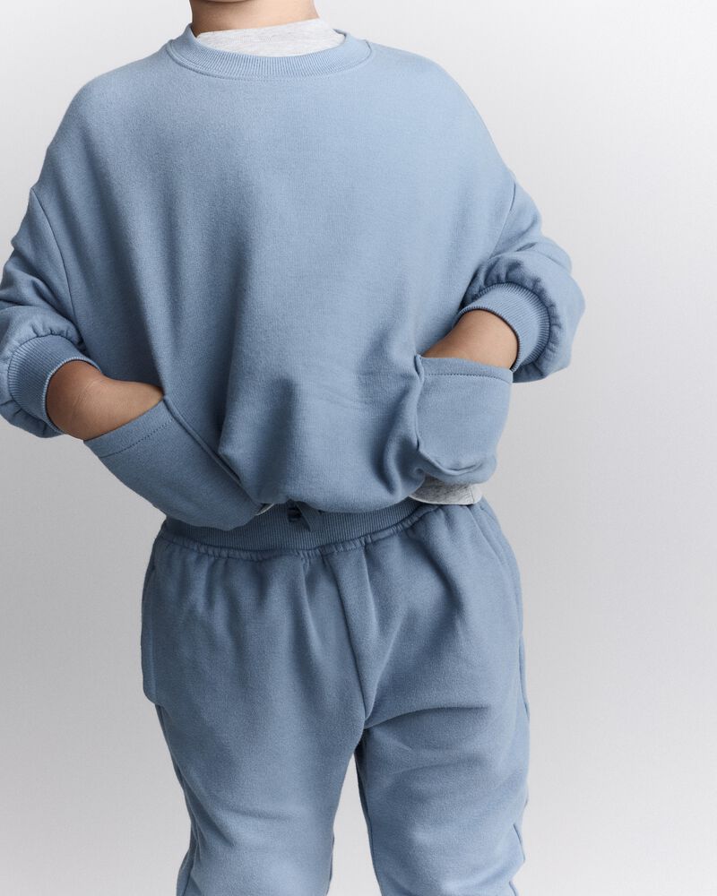 Toddler Otter Sweatshirt&trade; with Pockets - Blue, image 5 of 6 slides