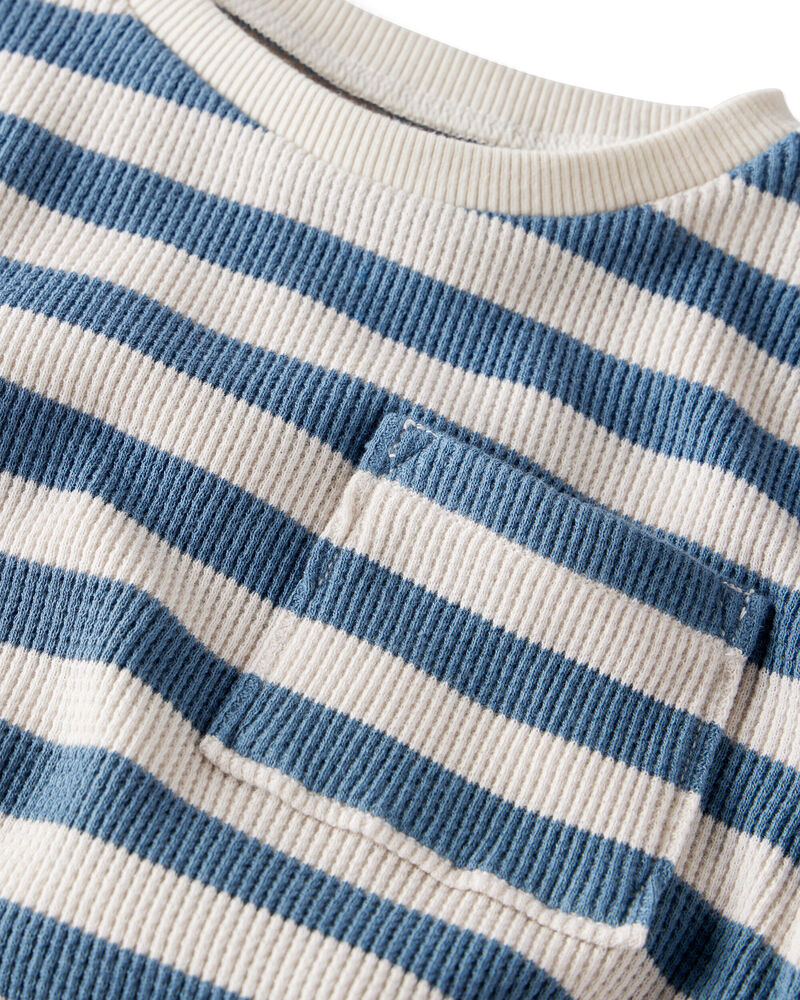 Toddler Boy 2-Pack Waffle Knit Long-Sleeve Tees Made with Organic Cotton, image 2 of 5 slides