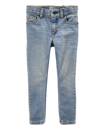 Baby Sun Faded Wash Skinny-Leg Jeans, 