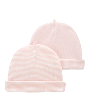 Baby Girl 2-Pack Caps, 