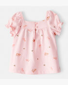 Baby Girl Floral Short-Sleeve Top - Pink, image 2 of 5 slides