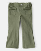 Toddler Girl Cotton Flare Pants - Green, image 1 of 7 slides