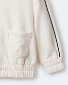 Toddler Girl Zip-Up Hoodie - Cream, image 6 of 7 slides