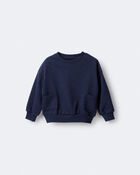 Toddler Otter Sweatshirt&trade; with Pockets- Navy, image 2 of 6 slides