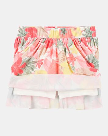Kid Floral Stretch Skort, 