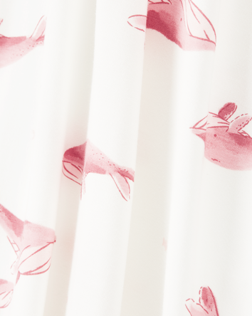 Baby Girl 1-Piece Whale PurelySoft Footie Pajamas, 