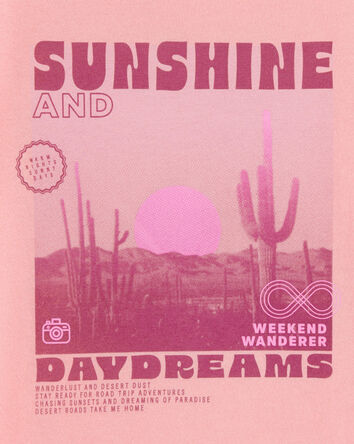 Kid Sunshine Graphic Short-Sleeve Tee - Orange, 