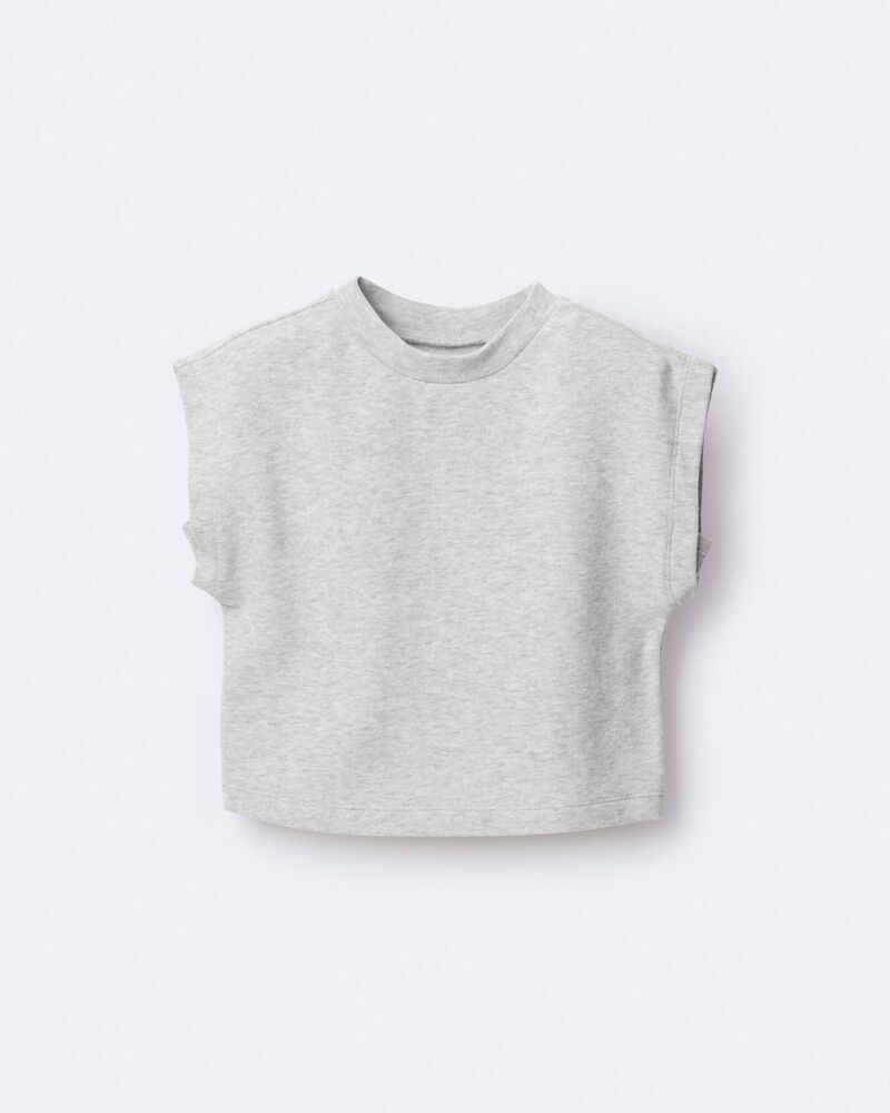 Toddler Girl Dolman-Sleeve Miriam Tee - Heather Grey, image 2 of 6 slides
