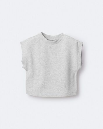 Toddler Girl Dolman-Sleeve Miriam Tee - Heather Grey, 