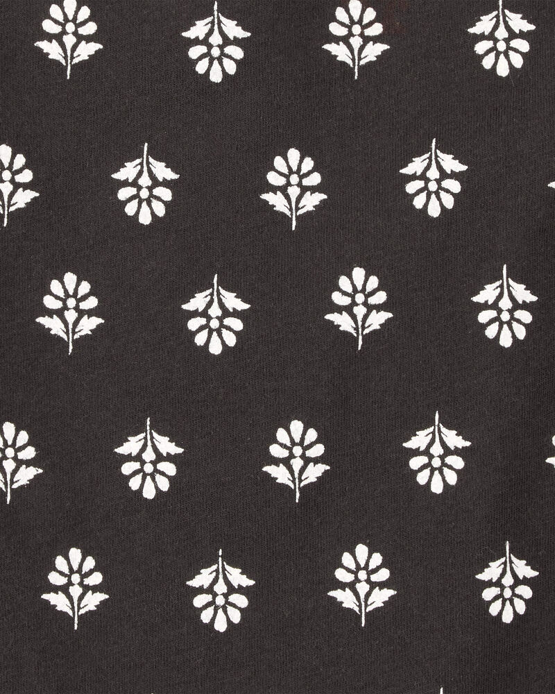 Baby Floral Print Cotton Romper, image 2 of 3 slides