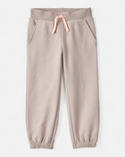 Toddler Girl 2-Piece Daydream Fleece Quarter-Zip Sweatshirt & Joggers Set - Brown, image 4 of 8 slides