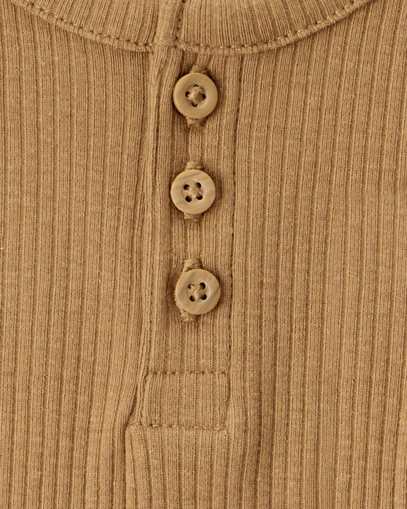 Baby Boy 5-Piece Long-Sleeve Bodysuits & Pants Set - Cream/Brown/Navy

, image 5 of 10 slides