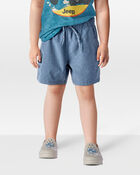 Toddler Everyday Quick Dry Shorts - Blue, image 2 of 8 slides