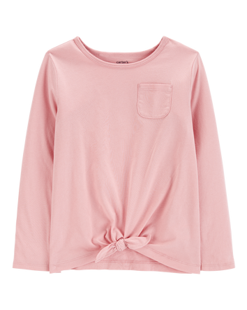 Kid Tie-Front Jersey Tee, 