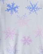 Toddler Girl Snowflake Tie dye DreamPlush Long-Sleeve Snug Fit 2-Piece Pajamas - Blue, image 2 of 3 slides
