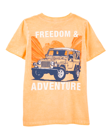 Boys Jeep Graphic Tee - Orange, 