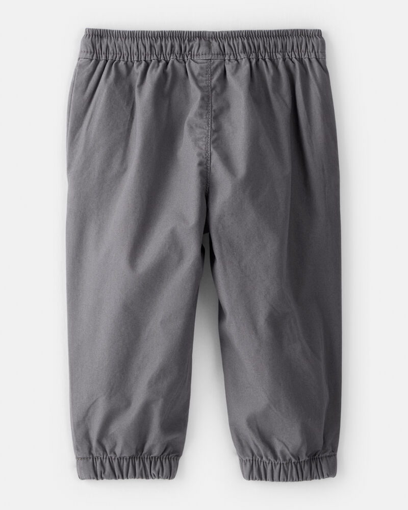 Baby Boy Lined Joggers - Grey, image 2 of 4 slides