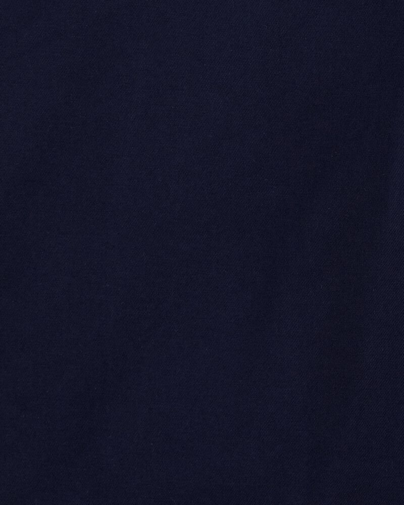 Boys 2-Pack Stretch Chino Uniform Shorts - Navy/Khaki, image 7 of 7 slides