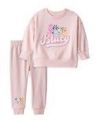 Baby Girl 2-Piece Bluey French Terry Pullover & Joggers Set - Pink
, image 1 of 7 slides