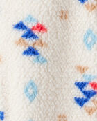 Baby Boy Aztec Sherpa Long-Sleeve Jumpsuit - Cream, image 3 of 4 slides