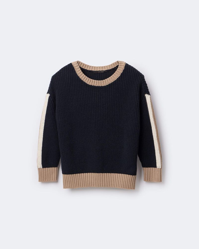 Toddler Pullover Sweater - Black, image 2 of 9 slides